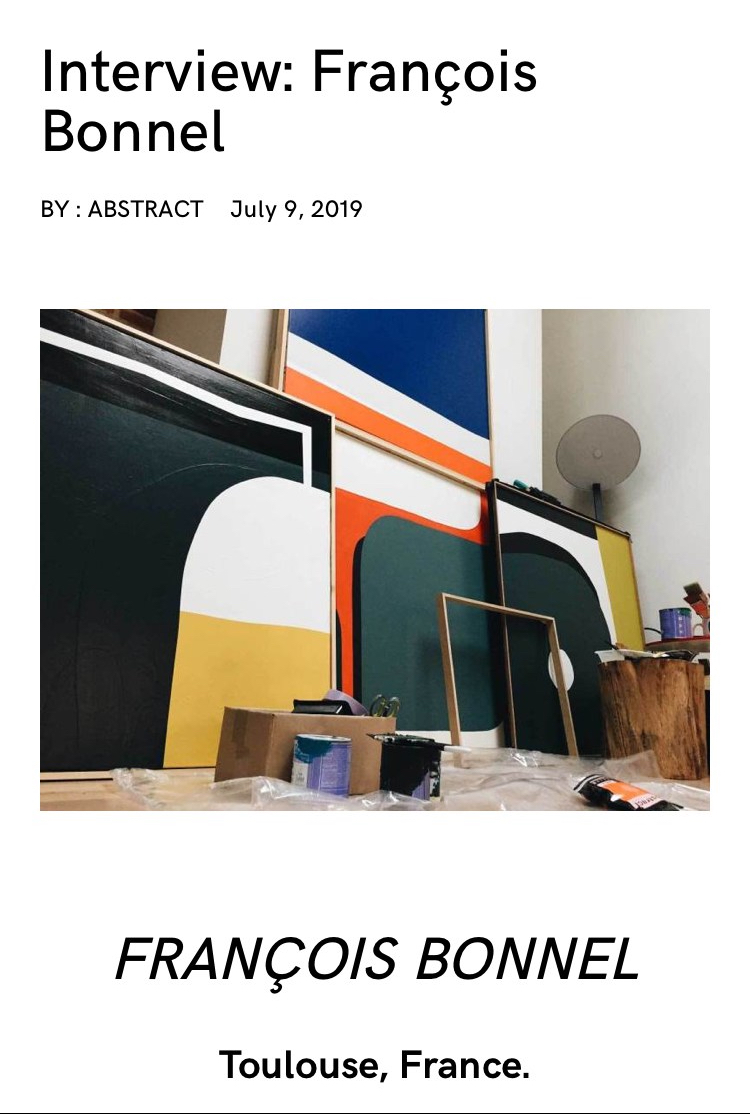 Interview François Bonnel for Abstract Mag